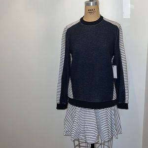 Prose & Poetry Long Sleeve Dress with Stripes S NWT